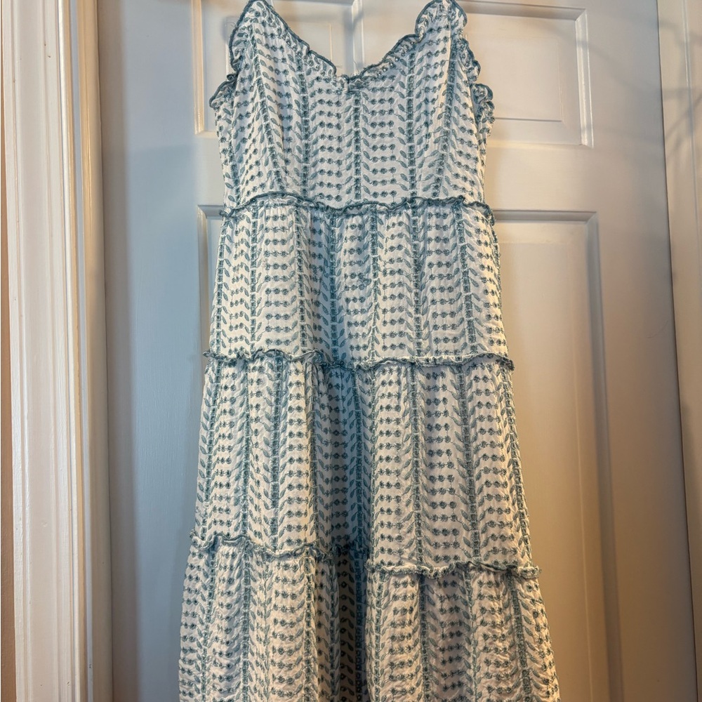 Jessica Simpson Blue and White Dress- Size S